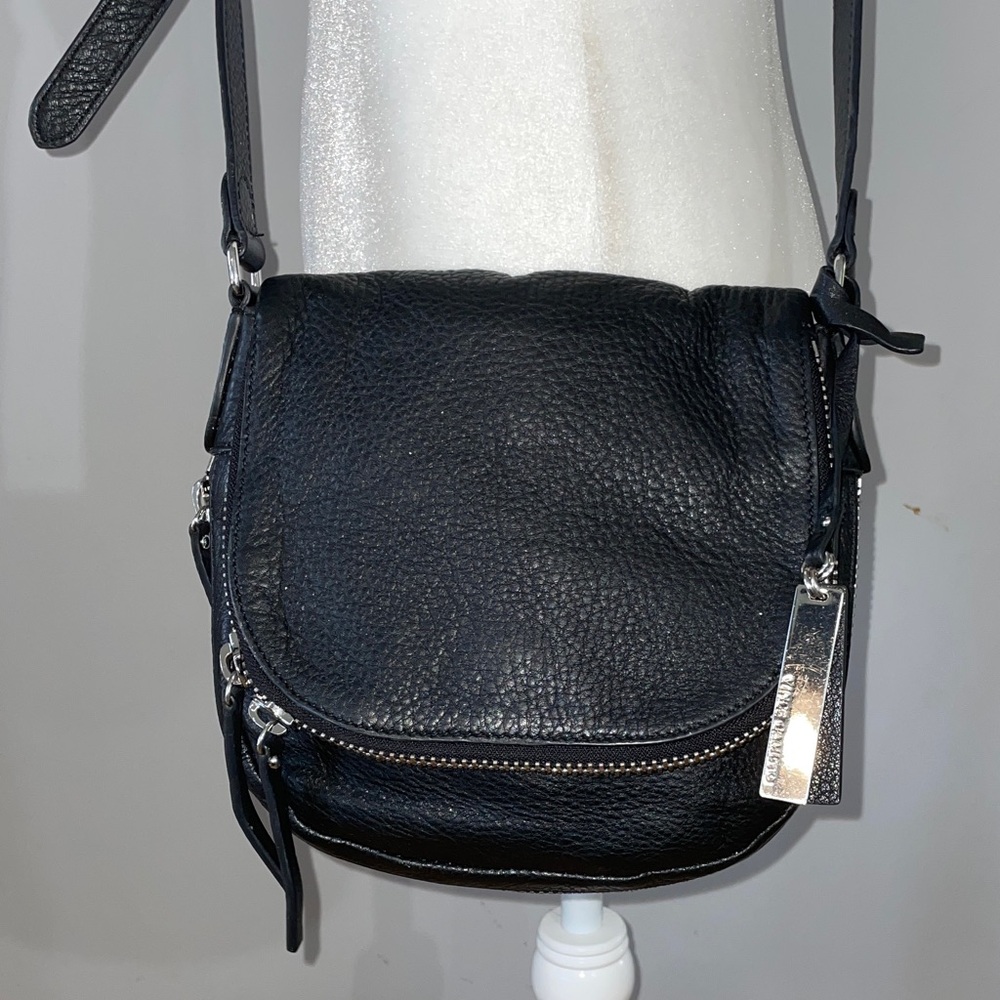 Vince Camuto Black Leather Crossbody Bag